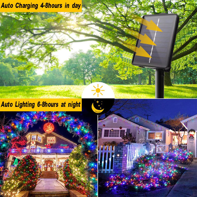 Cozy Solar Christmas Lights