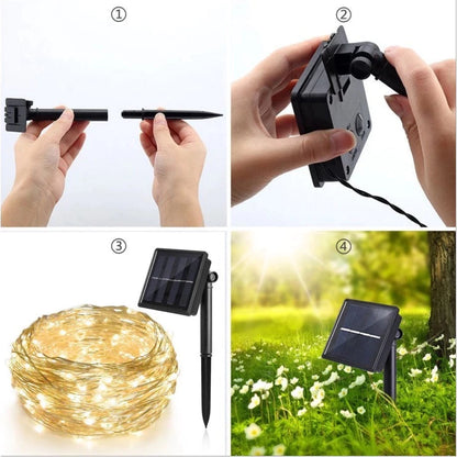 Cozy Solar Christmas Lights