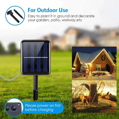 Cozy Solar Christmas Lights