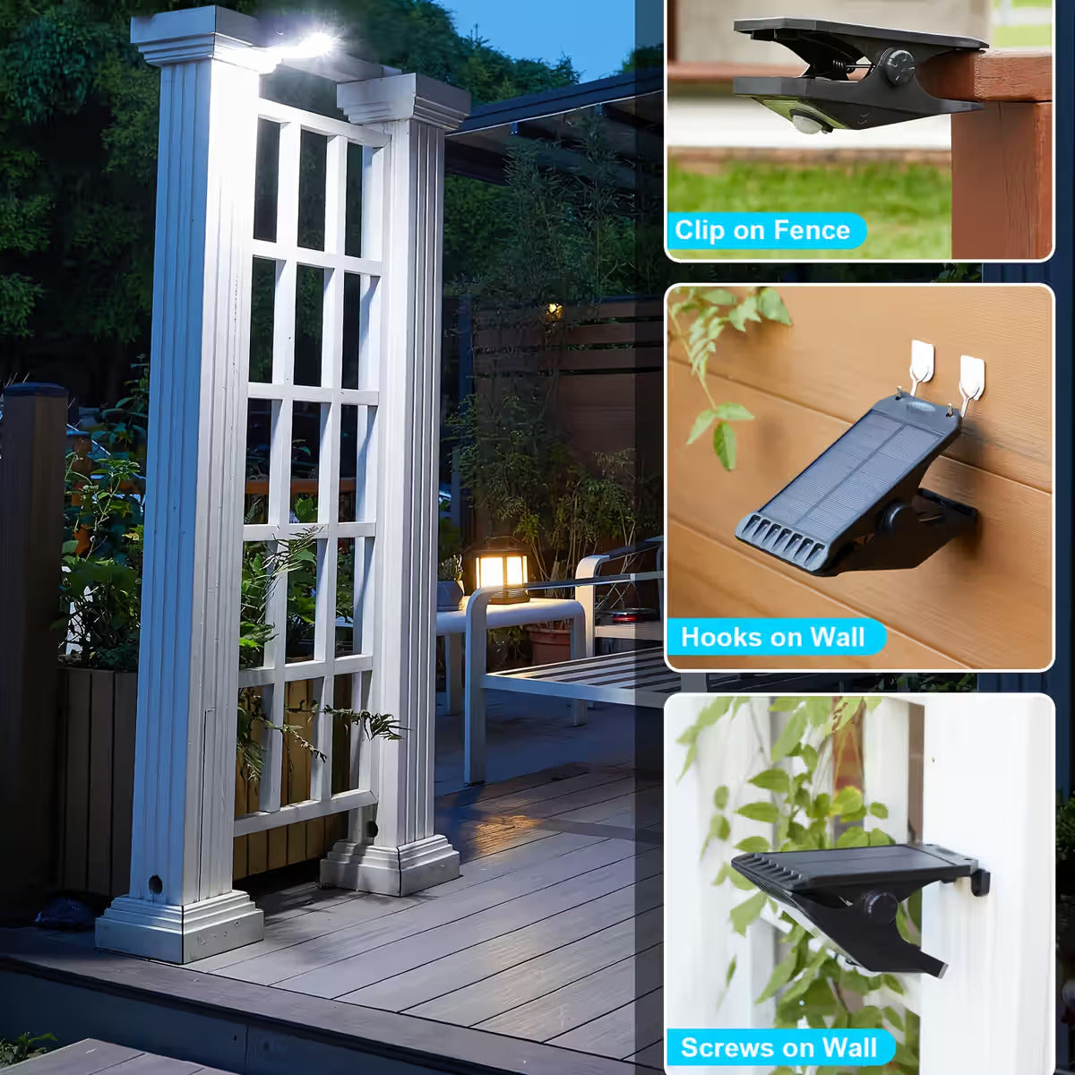 Outdoor Solar Clip Light
